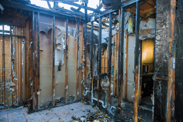 Professional Fire Damage Removal technician working in Mystic Island, NJ